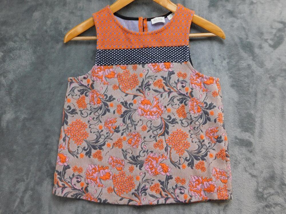 Meadow Rue By Anthropologie Blouse Womens XS Multicolor Floral Embroidered